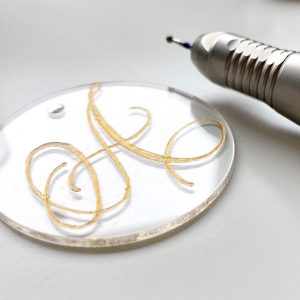engraved keychain monogram acrylic custom